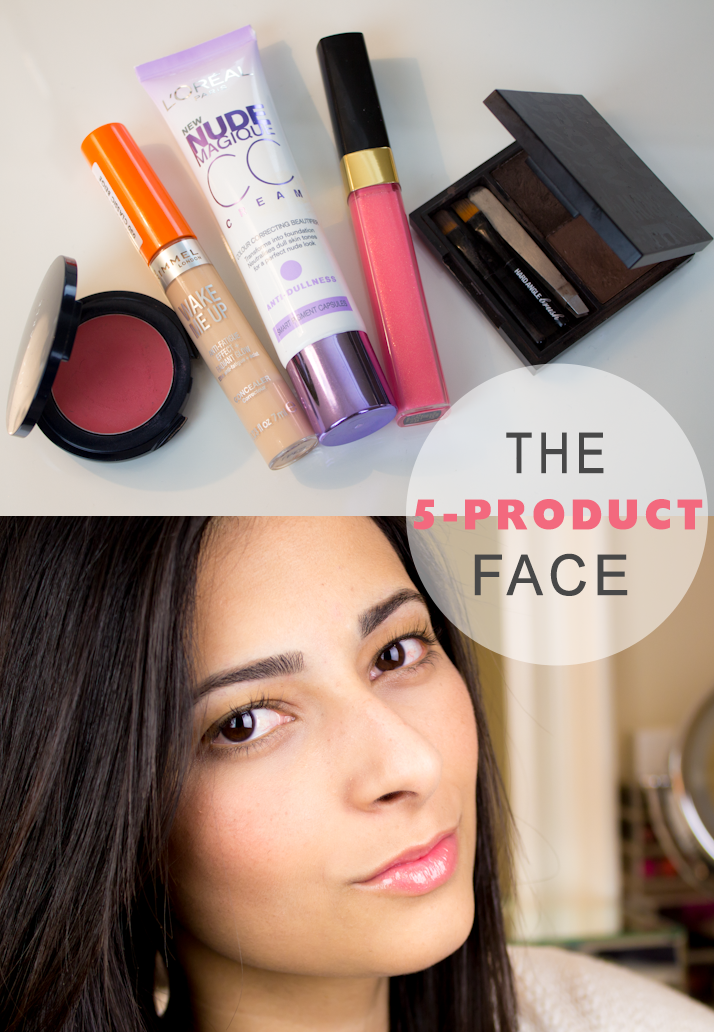 The 5 Product Face Makeup Challenge