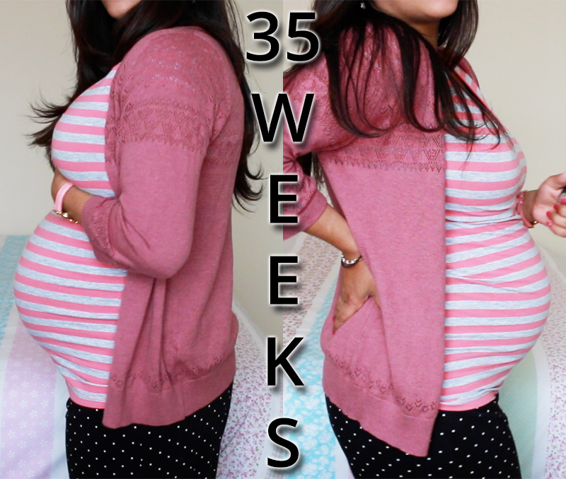 35 Weeks Pregnant Bump Shot